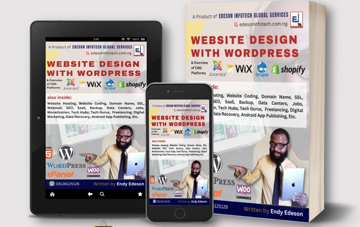 Buy eBook Titled “Website Design With WordPress” Written By Endy Edeson